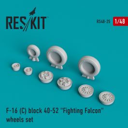 Res/Kit F-16 (C) block 40-52 'Fighting Falcon' wheels set