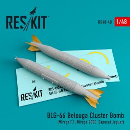 Res/Kit BLG-66 Belouga Cluster Bomb (2 pcs) (Mirage F.1, Mirage 2000, Sepecat Jaguar)