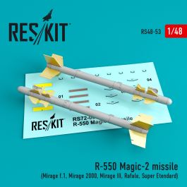 Res/Kit R-550 Magic-2 missile (4 pcs) (Mirage f.1, Mirage 2000, Mirage III, Rafale, Super Etendard)