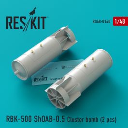 Res/Kit RBK-500 ShOAB-0.5 Cluster bomb (2 pcs) (Su-17, Su-22, Su-24, Su-25, Su-34)