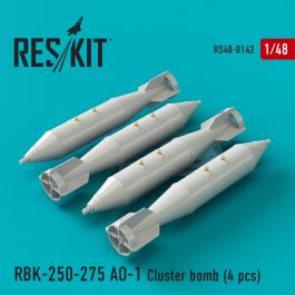 Res/Kit RBK-250-275 AO-1 Cluster bomb (4 pcs) (Su-7, Su-17, Su-22, Su-24, Su-25, Su-34, MiG-21, MiG-27)