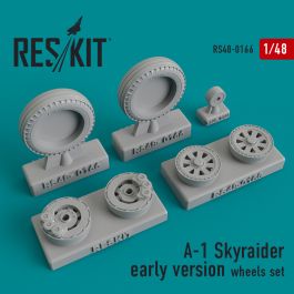 Res/Kit A-1 Skyraider early version wheels set