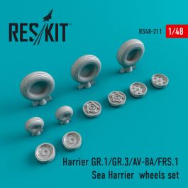 Res/Kit Harrier GR.1/GR.3/AV-8A/FRS.1/Sea Harrier wheels set