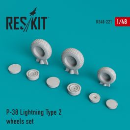 Res/Kit P-38 Lightning Type 2 wheels set