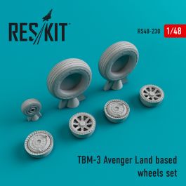 Res/Kit TBM-3 Avenger Land based wheels set