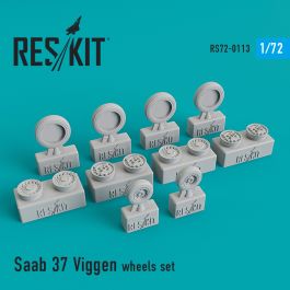 Res/Kit Saab 37 Viggen wheels set