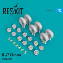 Res/Kit H-47 Chinook wheels set