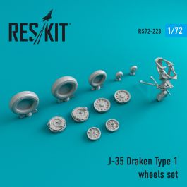Res/Kit J-35 Draken Type 1 wheels set