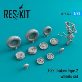 Res/Kit J-35 Draken Type 2 wheels set