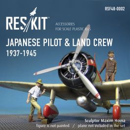 Res/Kit Japanese pilot & land crew 1937-1945 (WW2) 1/48