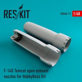 Res/Kit F-14D Tomcat open exhaust nozzles for HobbyBoss Kit
