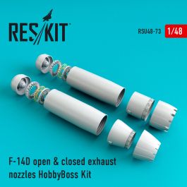 Res/Kit F-14D Tomcat open & closed exhaust nozzles for HobbyBoss Kit