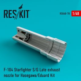 Res/Kit F-104 Starfighter (S/G Late) exhaust nozzle for Hasegawa/Eduard Kit