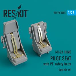 Res/Kit MI-24 hind. Pilot seat with PE safety belts