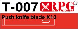 RPG Push Knife Blade x10 pieces