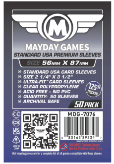 Sleeves: Premium USA Sleeves 56mm x 87mm Purple (50)