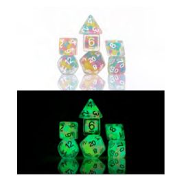 RPG Dice Set (7): Lucky Charm Glowworm