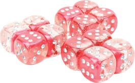 D6 Dice Set (12): 16mm Hearts