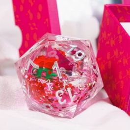 Snow Globe: 54mm D20 - Valentine's Rose