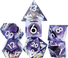 Role Playing Game Dice Set (7): Sharp Midnight