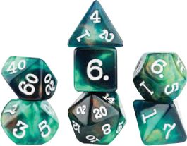 Role Playing Game Dice Set (7): Seamoss