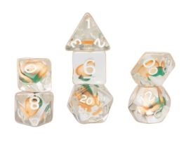 RPG Dice Set (7): Fruit Slice Dice Set - Peach