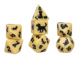 Role Playing Game Dice Set (7): Golden Pup