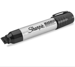 Sharpie Magnum Black Chisel Permanent Marker, 1 Count