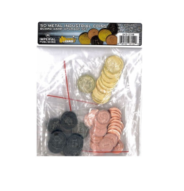 SKS-0318 Mayday Games Board Game Upgrade Set: Metal Industrial Coins (50)