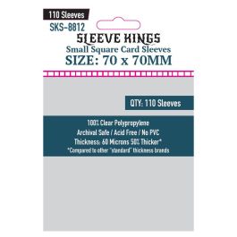 Deck Protector Sleeves: Small Square 70x70mm (110)