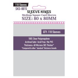 Deck Protector Sleeves: Medium Square 80x80mm (110)