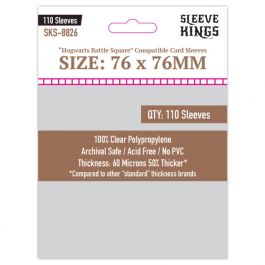 Deck Protector Sleeves: Hogwarts Battle Square 76x76mm (110)