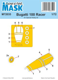 Special Mask 1/72 Bugatti 100 Mask