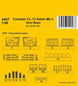 CMK 1/48 Canadair CL-13 Sabre Mk.4 Gun Bays / For Airfix Kit
