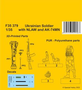 CMK 1/35 Ukrainian Soldier with NLAW and AK-74MN