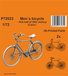 Special Hobby 1/72 3D Printed Men`s bicycle - first half of 20th century (3 pcs)