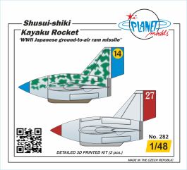 Planet Models 1/48 3D Printed Shusui-shiki Kayaku Rocket WWII Japanese ground-to-air ram missile 2 pcs