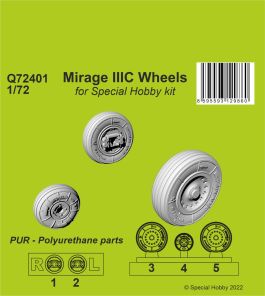 CMK 1/72 Mirage IIIC Wheels For Special Hobby Kit