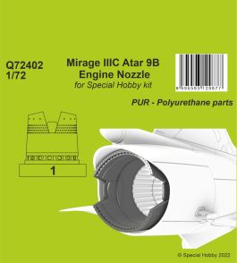 CMK 1/72 Mirage IIIC Atar 9B Engine Nozzle For Special Hobby Kit