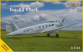 Sova-M 1/144 General Aviation GA-43 "Clark" passenger aircraft (Western Air Express)