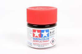 Tamiya Acrylic X-27 Clear Red (6 Pack)