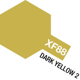Tamiya Acrylic Mini XF-88 Dk Yellow 2 (6 Pack)
