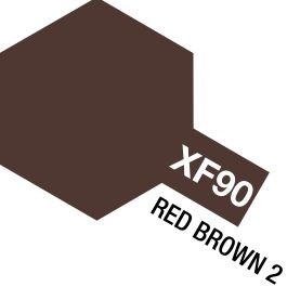 Tamiya Acrylic Mini XF-90 Red Brown 2 (6 Pack)