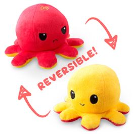 Reversible Octopus Plush: Red& Yelow
