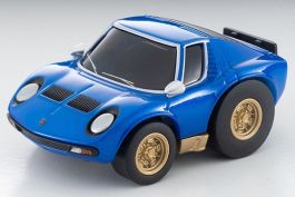 TomyTec Choro Q zero Z-73b Lamborghini Miura SV Blue (Diecast)