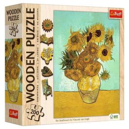 Puzzle: Van Gogh Sunflowers 200pc Wood