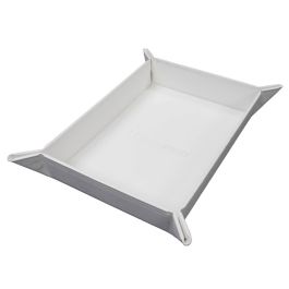 Foldable Dice Tray: Vivid: White