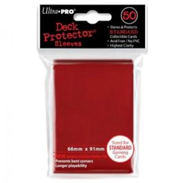 Deck Protection Sleeves: Solid Red (50)