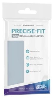 Precise-Fit Sleeves: Resealable Standard Size Transparent (100)