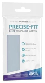 Precise-Fit Sleeves: Resealable Japanese Size Clear (100)